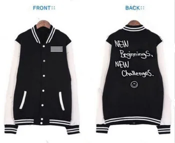 

Mainlead Kpop Bigbang Baseball Uniform MADE Coat Varsity Jacket Outwear Men Women Unisex