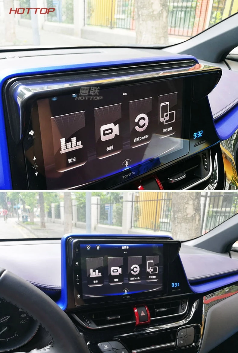 Gps навигация солнцезащитный капюшон-козырек навигатор Экран блок маска подходит для Toyota C-HR CHR