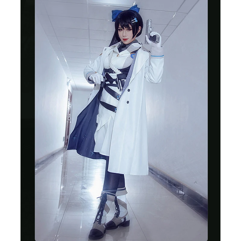 Girls' Frontline Jericho 941 Cosplay Costume Full Set - Includes Coat, Shirt, Uniform, PU Martin Heightened Boots for Women and Girls image 4