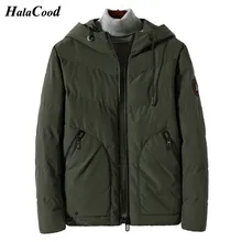 Бренд HALACOOD, парки, зимняя куртка, мужские зимние парки, пальто, Мужская ветровка с капюшоном, мужские толстые теплые свободные парки, куртка для мужчин