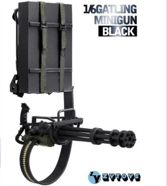 

1/6 scale heavy machine weapons gun model M134 toys minigun TERMINATOR gatling 8018 for 12" figure body accessory collections