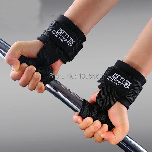 Padded Weight Lifting Hand Wrist Straps Bar Support Strap Gym Power