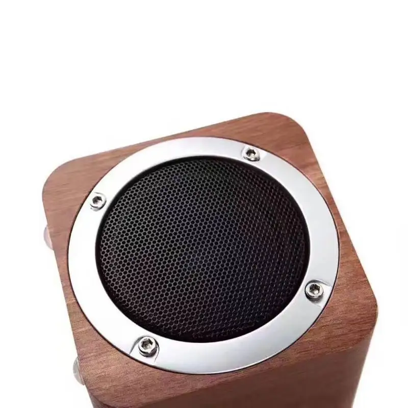 Квадратные деревянные bluetooth колонки портативные деревянные Аудио карты сабвуфер подарок настольный беспроводной мини-динамик - Цвет: As picture shows