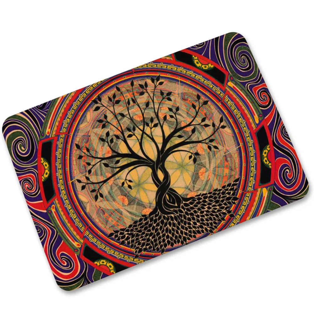 Коврик 3D коврик креативный ковровик с рисунком дерева для гостиной прямоугольник йога коврики для ванной резиновый коврик нескользящий alfombras Dormitorio 40x60 см