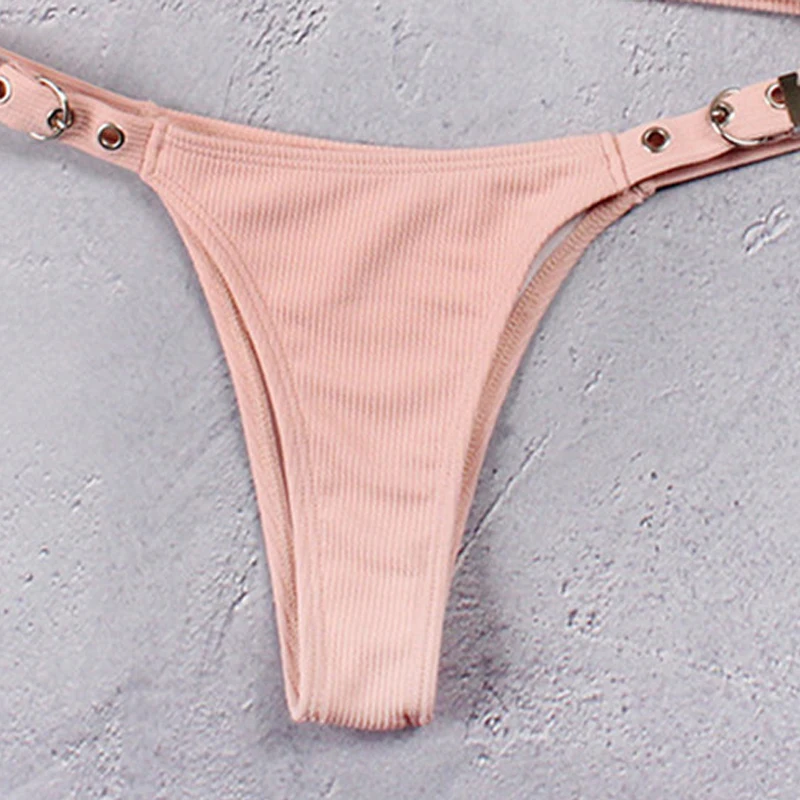 Hot Babes Bikini Set U Neck Wide Strappy Biqiuini 1