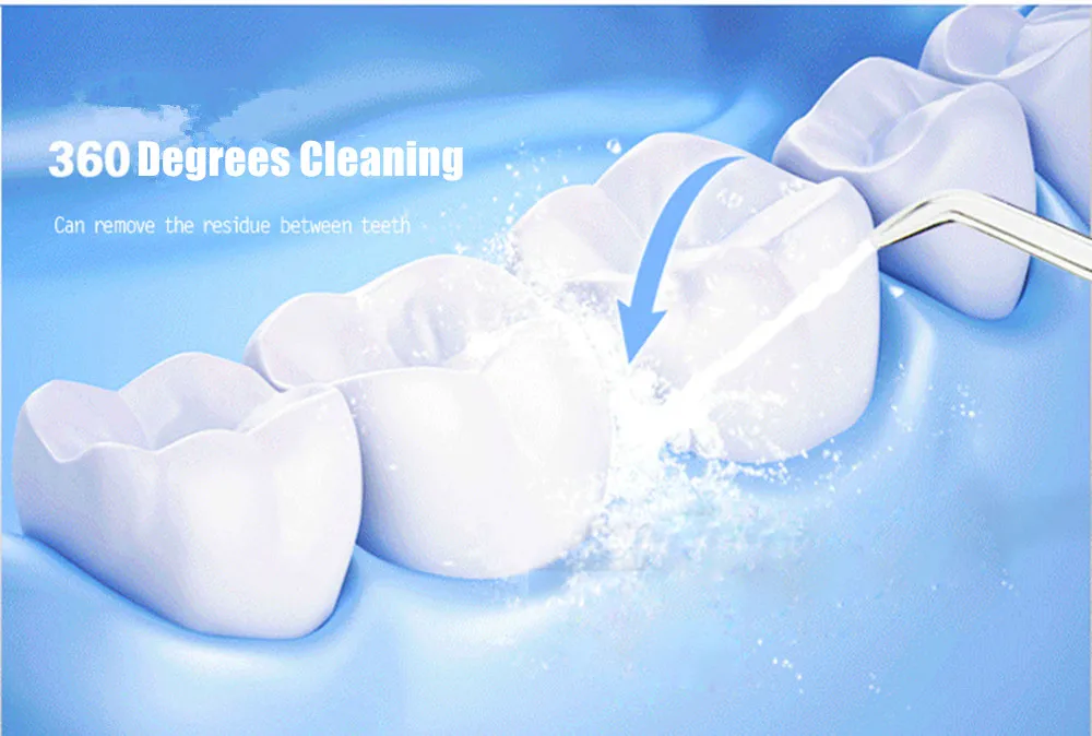 Battery Oral Irrigator Portable Rechargeable Li-ion Battery Dental Cleaning Device Oral Hygiene Tools Teeth Cleaning Brush  (5)