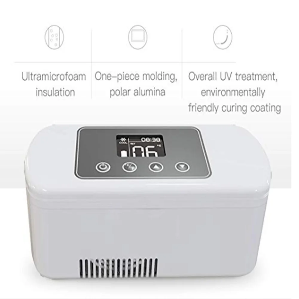 

Portable Insulin Cooler Refrigerated Box Drug Reefer 2-25 Degree LCD Display Dison Medical insulin Cooler Portable Refrigerator
