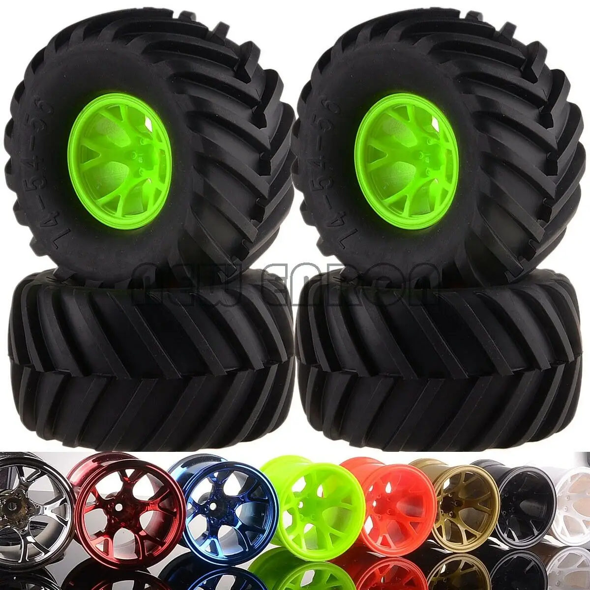 Новые ENRON 4 шт. Monster Truck 5Y спицевое Колесо обода и шины для RC 1/10 Traxxas AXIAL TAMYIA HPI 1:10