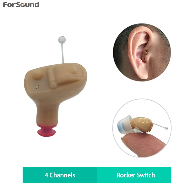 AST стиль 4 канала цифровой мини CIC слуховой аппарат полностью невидимый слуховой аппарат хороший как Siemens Resound Phonak слуховой аппарат