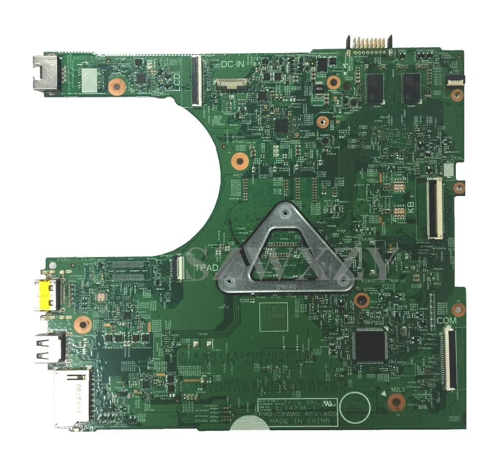 Для DELL 3459 материнская плата для ноутбука CN 04M8WX процессор 4M8WX i5 6200U GHz PWB: CPWW0