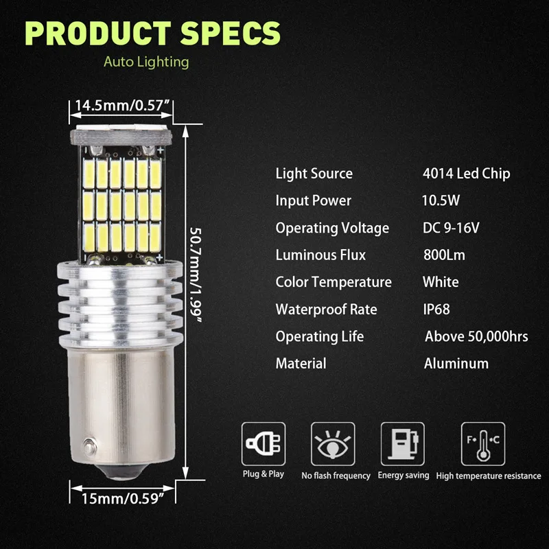 Arcon 16802 #921 12V 16.8 Watt Incandescent Clear Light Bulb 2pk 