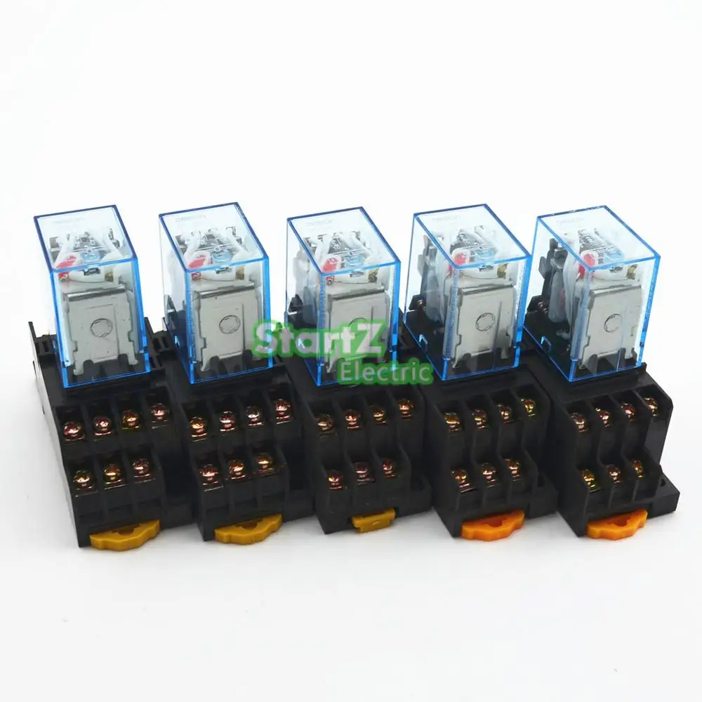

5 шт. реле MY4NJ DC12V маленькое реле 5A 14PIN катушка DPDT с цоколем