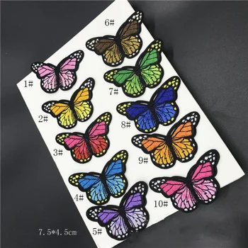 

Wholesale 20pcs 7.5*4.5CM Embroidered Sewing On Patch Iron-On Patch Stickers For Clothes Sewing Fabric Applique Supplies YH46