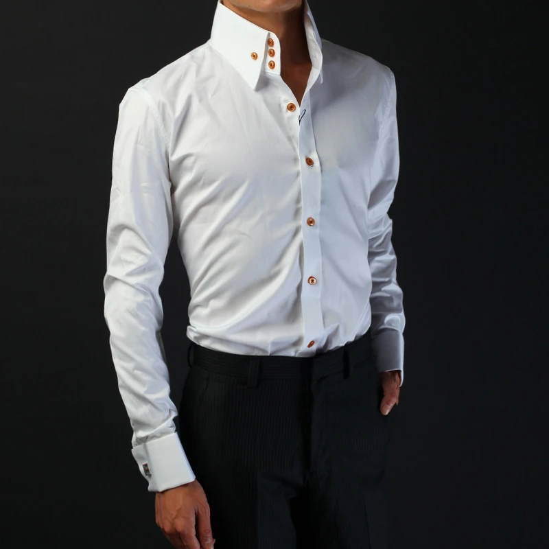 men's shirt with three buttons