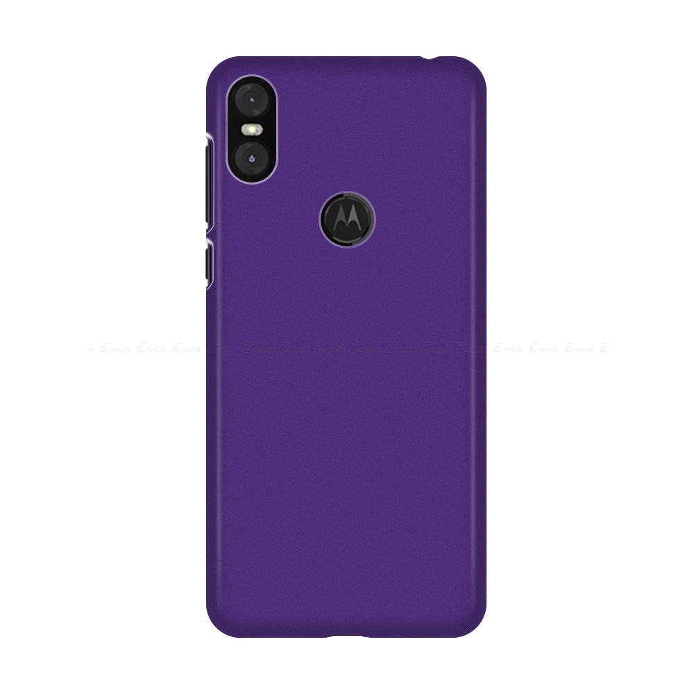 Ультратонкий матовый жесткий пластиковый чехол для телефона Motorola Moto One vision power P50 P30 Play note матовая задняя крышка - Цвет: Фиолетовый