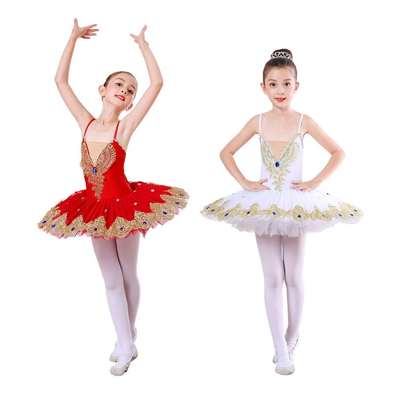 

2019 new Dress For GirlWhite Swan Lake Ballet Tutu Costume Girls Children Ballerina Dress Kids Ballet Dress Dancewear Dance