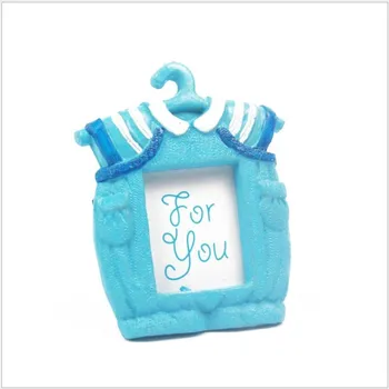 

Free Shipping 50pcs wedding favor resin photo frame decoration blue pink Furnishing articles birthday party a gift for guests