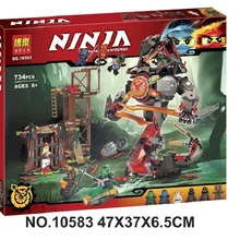 734 шт Bela 10583 Dawn of Iron Doom Ninja мини-фигурки набор совместимых Ninjagoes 70626 строительные блоки игрушки для детей