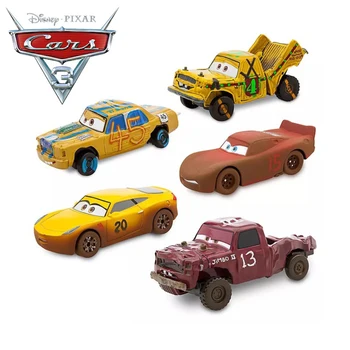

Disney Pixar Cars 3 Crazy Crashed Party Alloy Car Toys Lightning McQueen Dinoco Cruz Ramirez Mater Toy Car Gifts for childrens