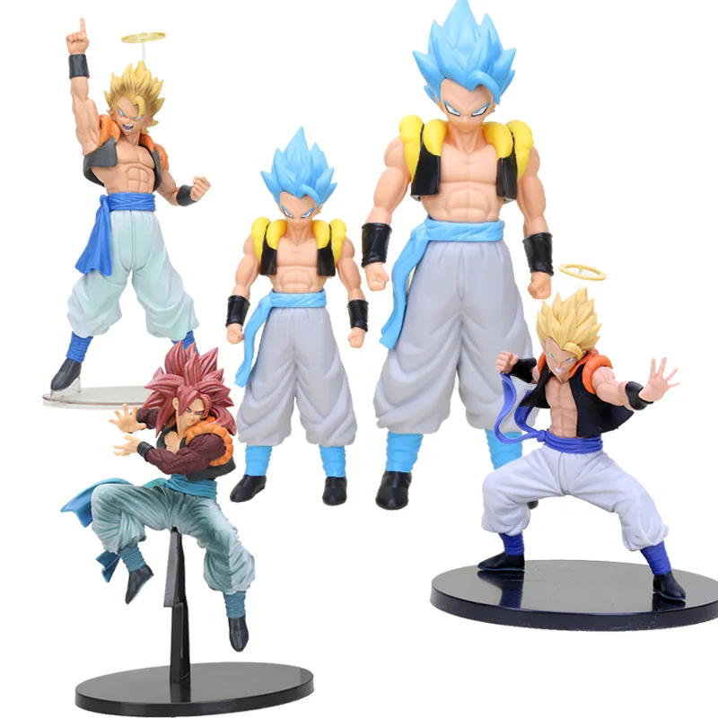

33cm / 45cm Dragon Ball Z Super Saiyan Gogeta blue hair Son Goku Vegeta PVC Action Figure Collection Model Gifts Toys