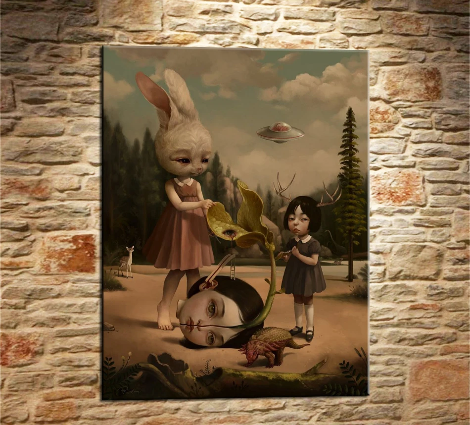 Mark Ryden Mark Ryde 1 панель абстрактное украшение на стену, живопись маслом плакат холст картина печать для гостиной домашний декор 15