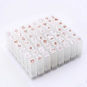 

Hand account DIY small icon stamps pattern version hand account personality decorative icon postmark photosensitive stamps