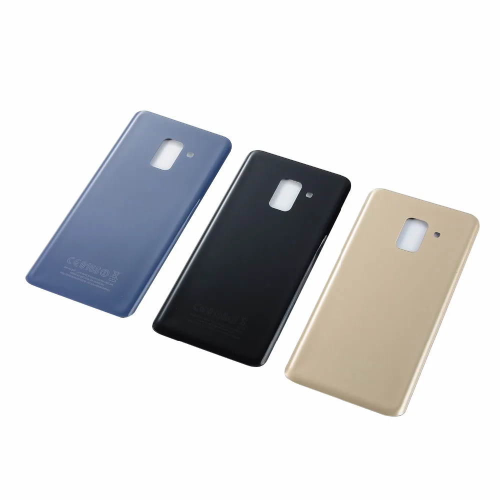 Для Samsung Galaxy A8 + plus 2018 A730 A730F A730DS Задняя стеклянная крышка батарейного отсека