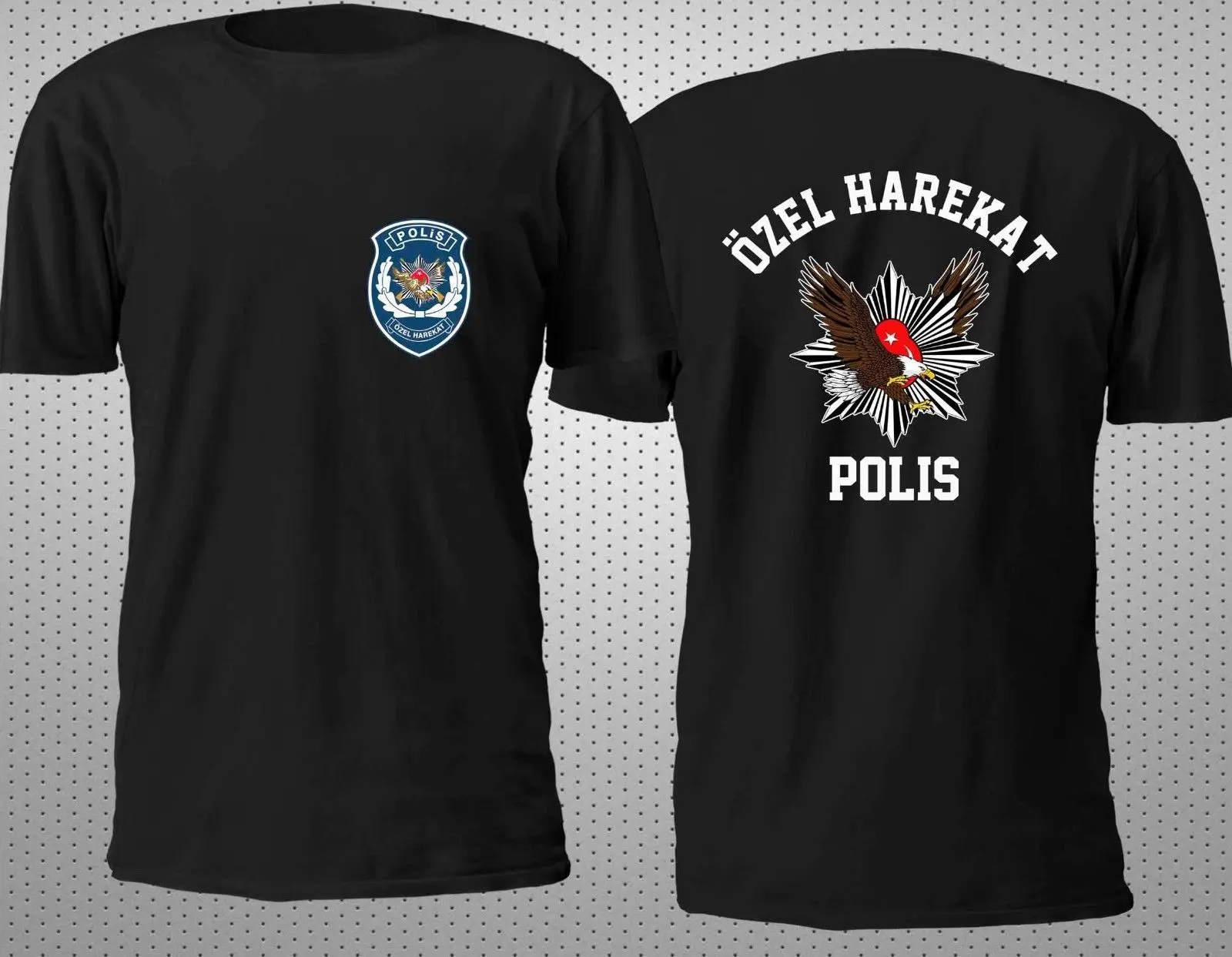 Турецкая футболка POLIS OZEL HAREKAT SPECIAL FORCE ANTI Terrorist S-3XL | Мужская одежда