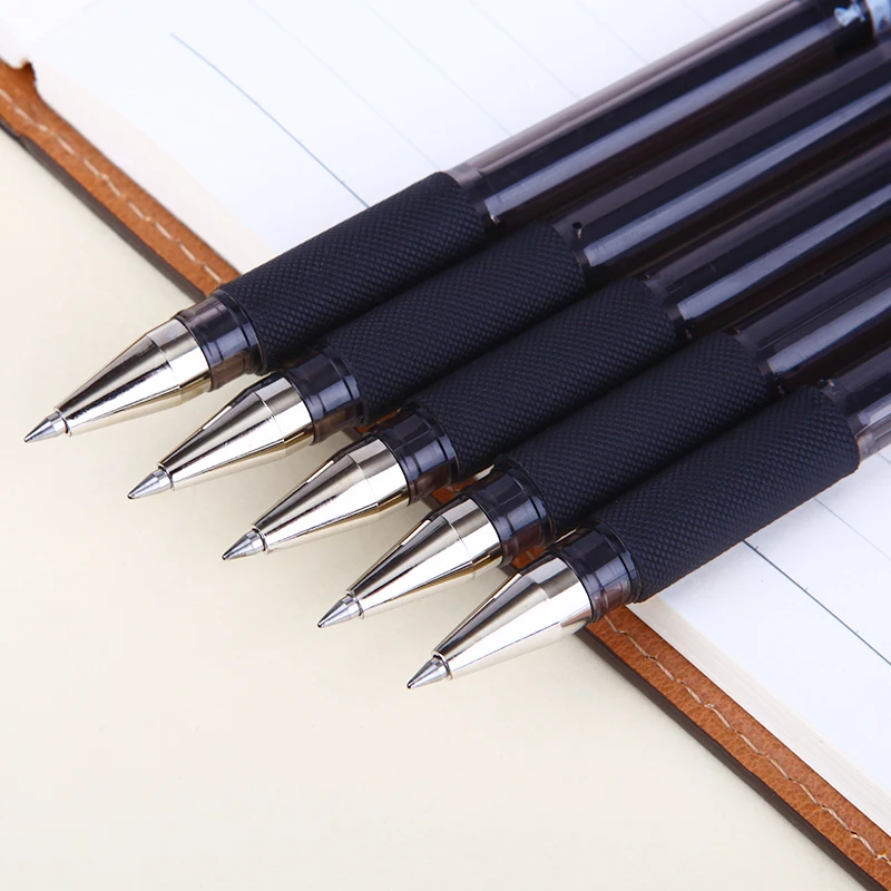 12pcs/lot Winning 588 Black Refill Gel Pens 0.5mm Student Writing