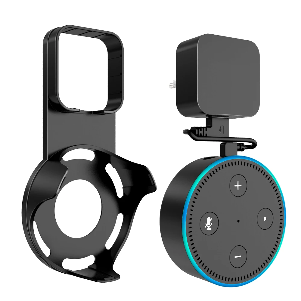 Выход настенное крепление, вешалка держатель стенд Экономия пространства для Amazon Alexa Echo Dot 2nd Generation и Другое круглый голосовых помощников