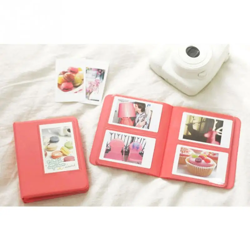 

64 Pockets Fresh Candy Color Mini Instant Photo Album Picture Name/Credit Card Case for Fujifilm Instax Mini Film 7s 8 25 50s 90