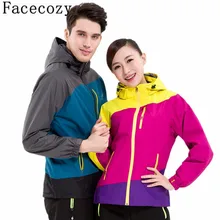 Женская и мужская весенне-осенняя уличная куртка с капюшоном в стиле пэчворк для кемпинга и походов, 1 слой, тонкая куртка для пар, ветрозащитная одежда для альпинизма и охоты