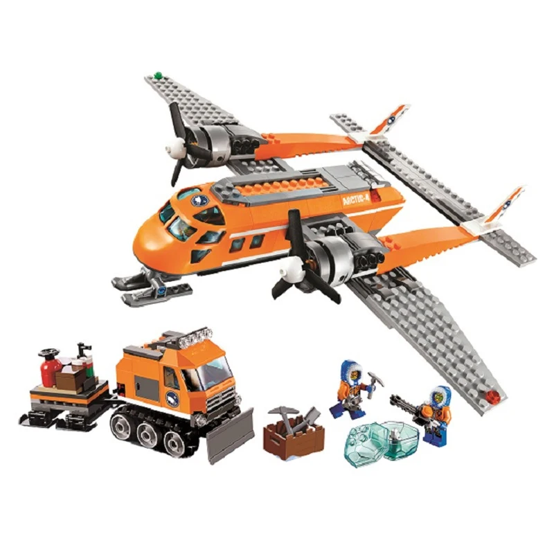 

10441 Arctic Supply Plane Model Building Blocks Bricks Figures City Educational Toys for Children Compatible with Legoings 60064
