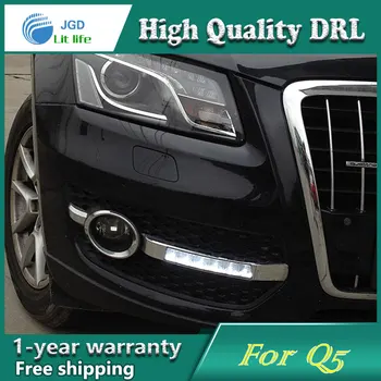 

high quality daytime Running Light Fog light High Quality LED DRL case for Audi Q5 2010-2013 fog lamp 12V 6000K 2pcs/set