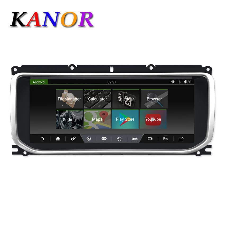 KANOR 10,25 ''для Land Range Rover Evoque 2012- приборная панель мультимедиа Navi gps Bluetooth Android 7,1 ram+ rom 2+ 32GB плеер