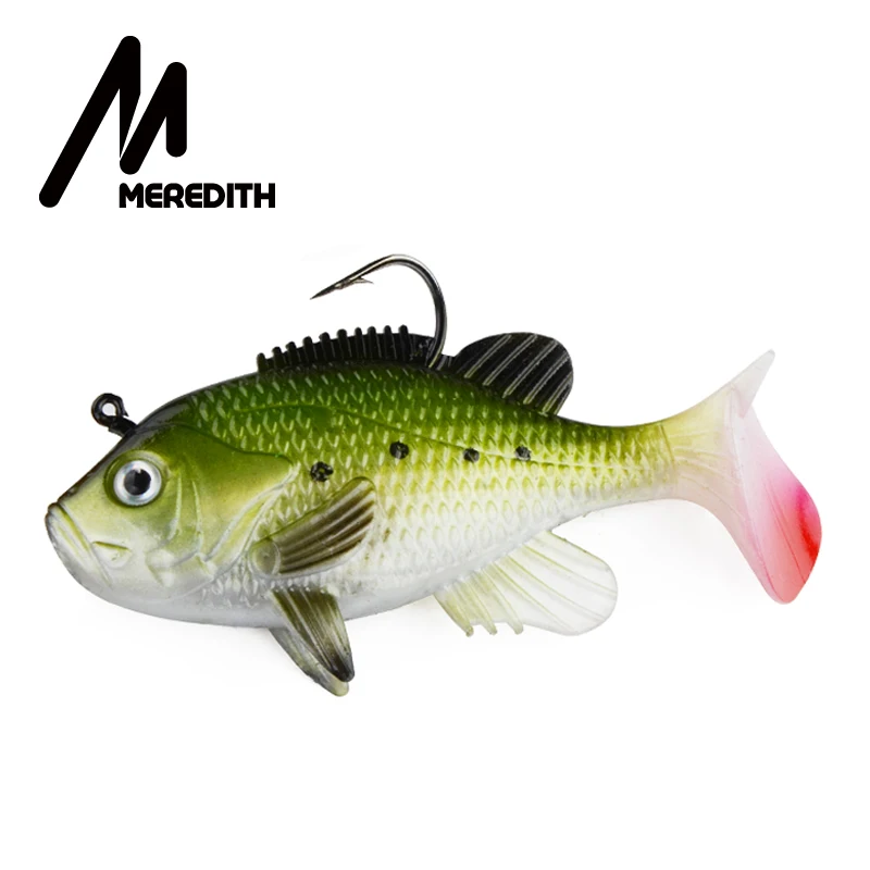 Meredith 3,1" Sunfish 3 шт. 21,6 г 8 см свинцовая наживка для рыбалки, искусственные мягкие приманки, мягкие воблеры для рыбалки, свинцовая наживка, Снасть