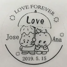 45/50 мм круглый самообслуживаемая чернильная изготовленный на заказ Свадебная печать персональный светочувствительное уплотнение штампа для приглашения