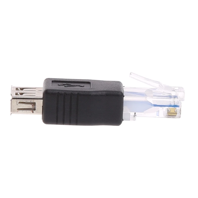 Тип usb женщина к RJ45 мужской локальной сети Ethernet маршрутизатора адаптер разъема