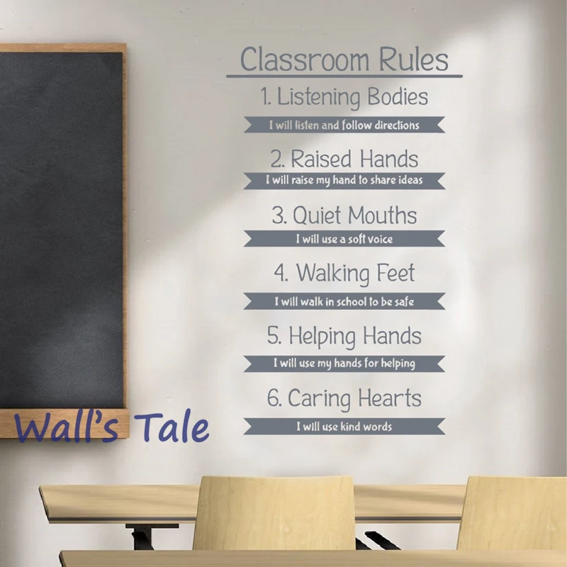 Classroom Rules vinyl Wall Decals Classroom Decor