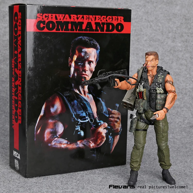 

NECA Commando 30th John Matrix Arnold Schwarzenegger PVC Action Figure Collectible Model Toy 7" 18cm