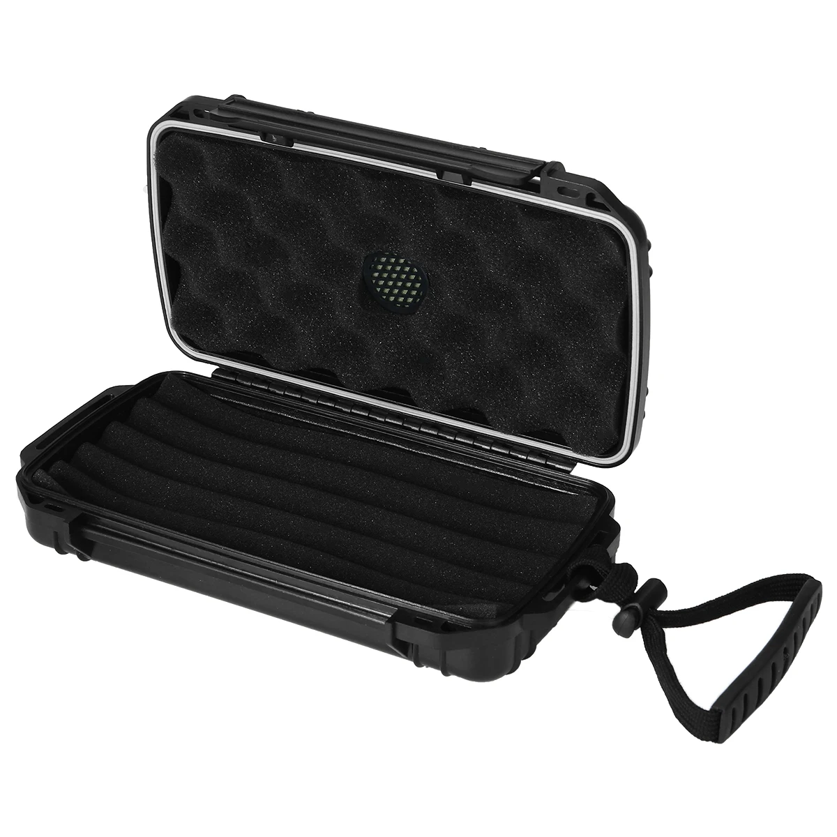 New Travel Waterproof Dust-proof Shockproof  5 Cigars Caddy Case Box with Humidor Smoking Accessories