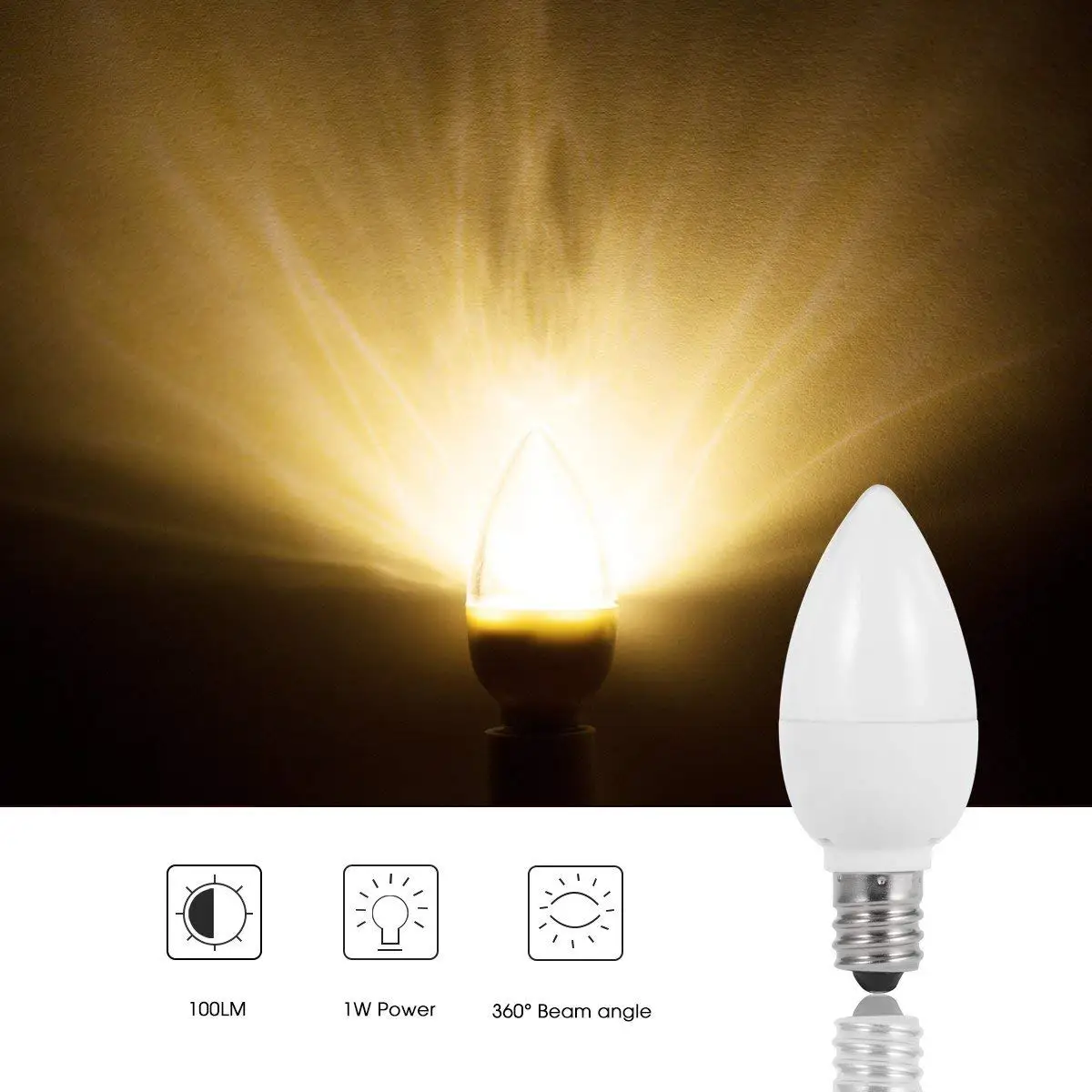 branco 3000k 1w lâmpada 120v iluminação lustre