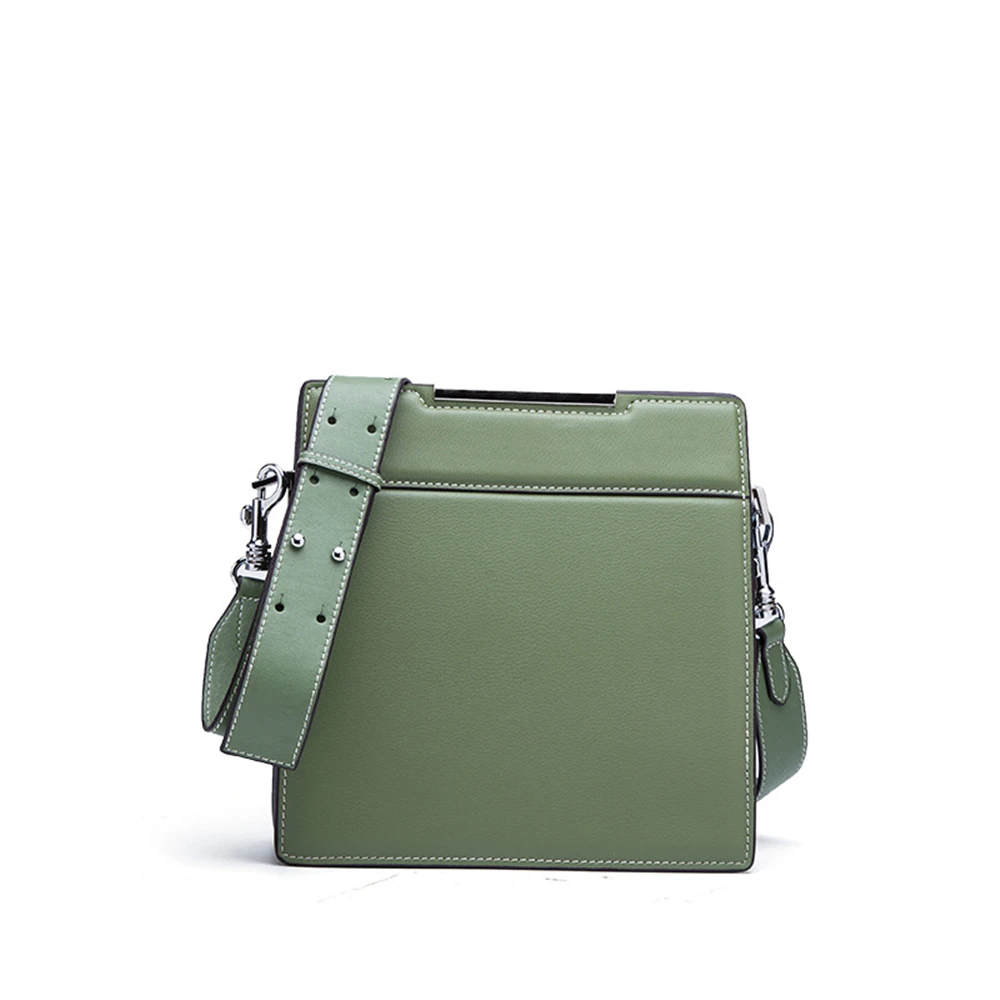 

Simple Style Women Fashion Design Crossbody Bag Split Leather Lock Women Brand Shoulder Bag Lady Messenger Bag