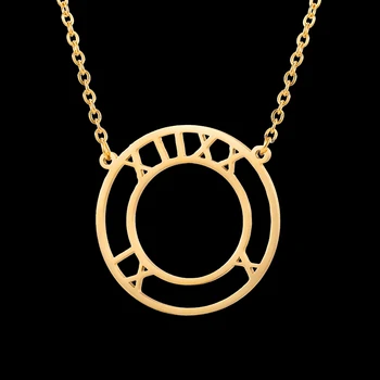 

Custom necklace Stainless Steel Round Gold Rose Gold Steel Custom Name Letter Necklace Personality Individual Jewelry Best Gifts