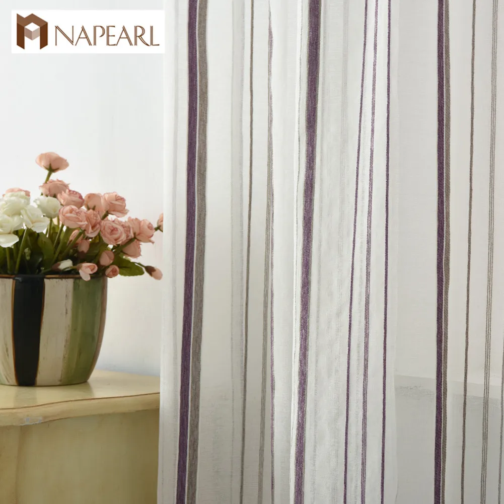 NAPEARL 1 шт. Современные Геометрические шторы из искусственного льна