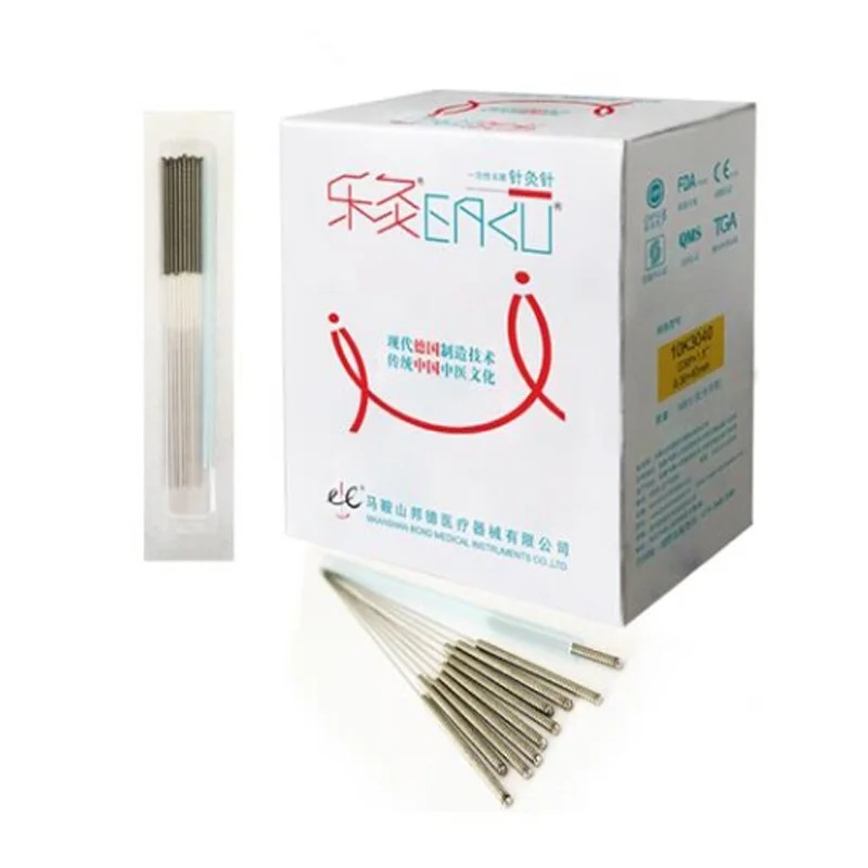 

NEW 0.16/0.18/0.20/0.22/0.25mm 500 pcs EACU Disposable sterile acupuncture needles beauty massage needle with FDA/CE certifiate