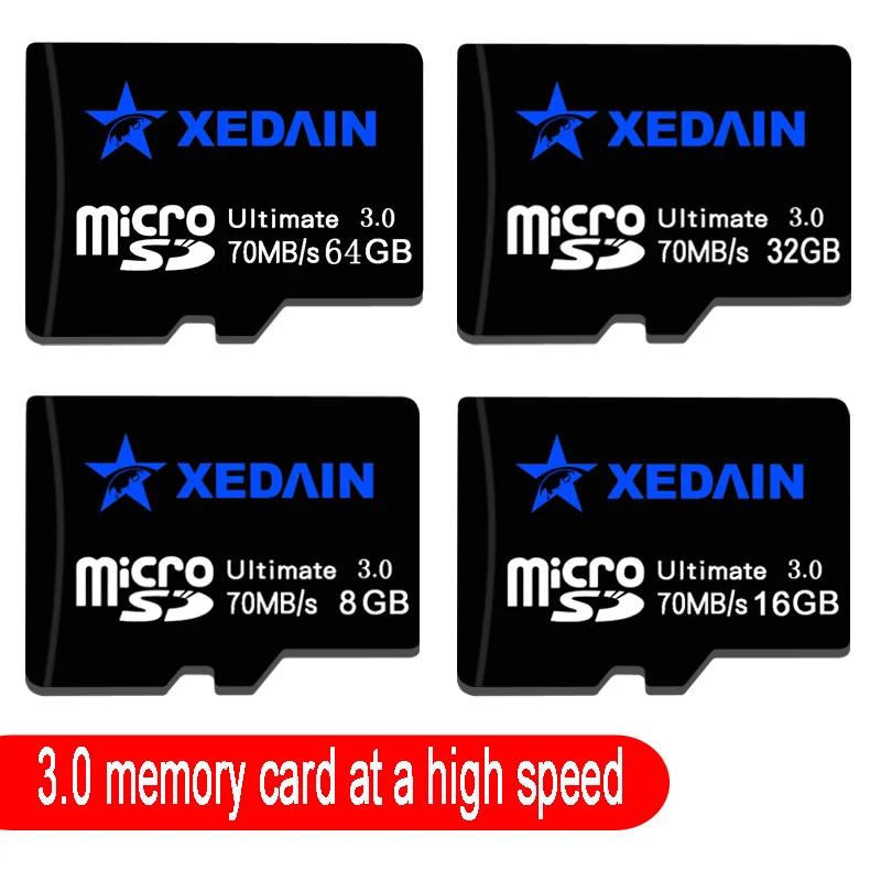 XEDAIN Brand 100 real capacity Micro SD memory cards 3.0 microsd mini sd card 8GB/16GB/32GB