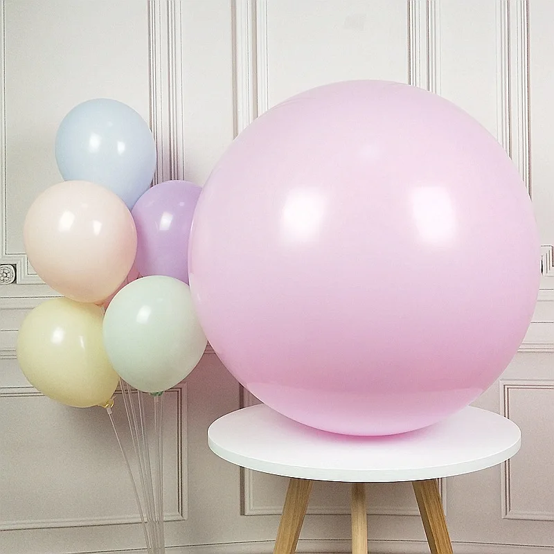 36 дюймов Макарон цветной круглый латексный большой шар с днем рождения, Свадебная вечеринка, украшение для детского душа, детские игрушки 35 г Большой