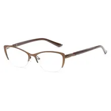 Модные металлические очки для чтения кошачий глаз негабаритные женские очки для чтения мужские очки для пресбиопии 1,0 1,5 2,0 2,5 3,0 4,0