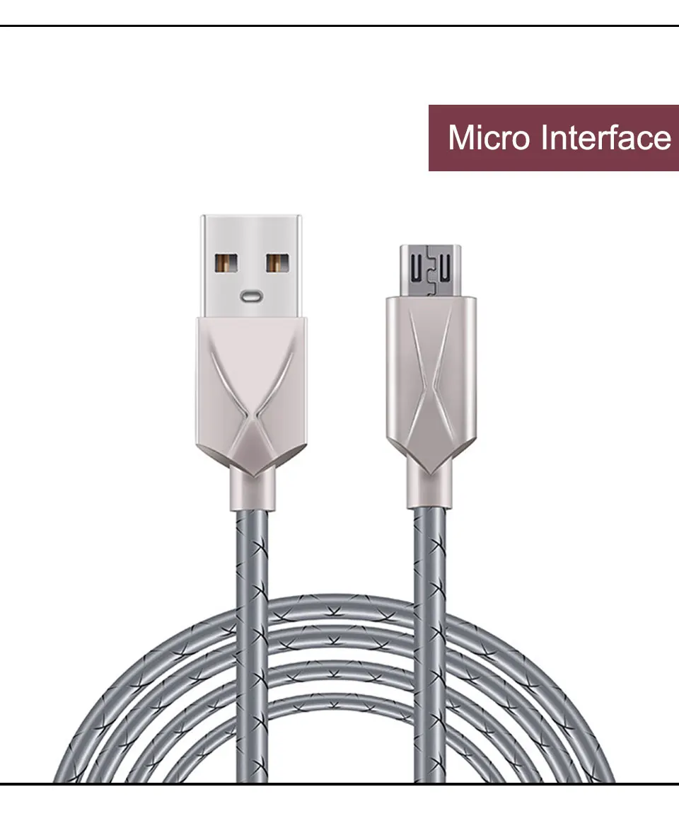 New Arrivals Mobile Phone Data Cable Charging Line Micro Type-c Andrews iOS 1m Line For iOS7 8 9 10 Copper Core Material (4)
